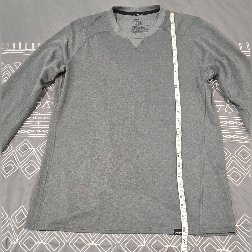 Patagonia Mens Capilene Midweight Longsleeve In Grey Size Medium - Picture 5 of 6